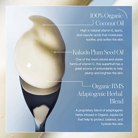 RMS Beauty Coconut Clean Cleansing Balm 100g open product or texture view